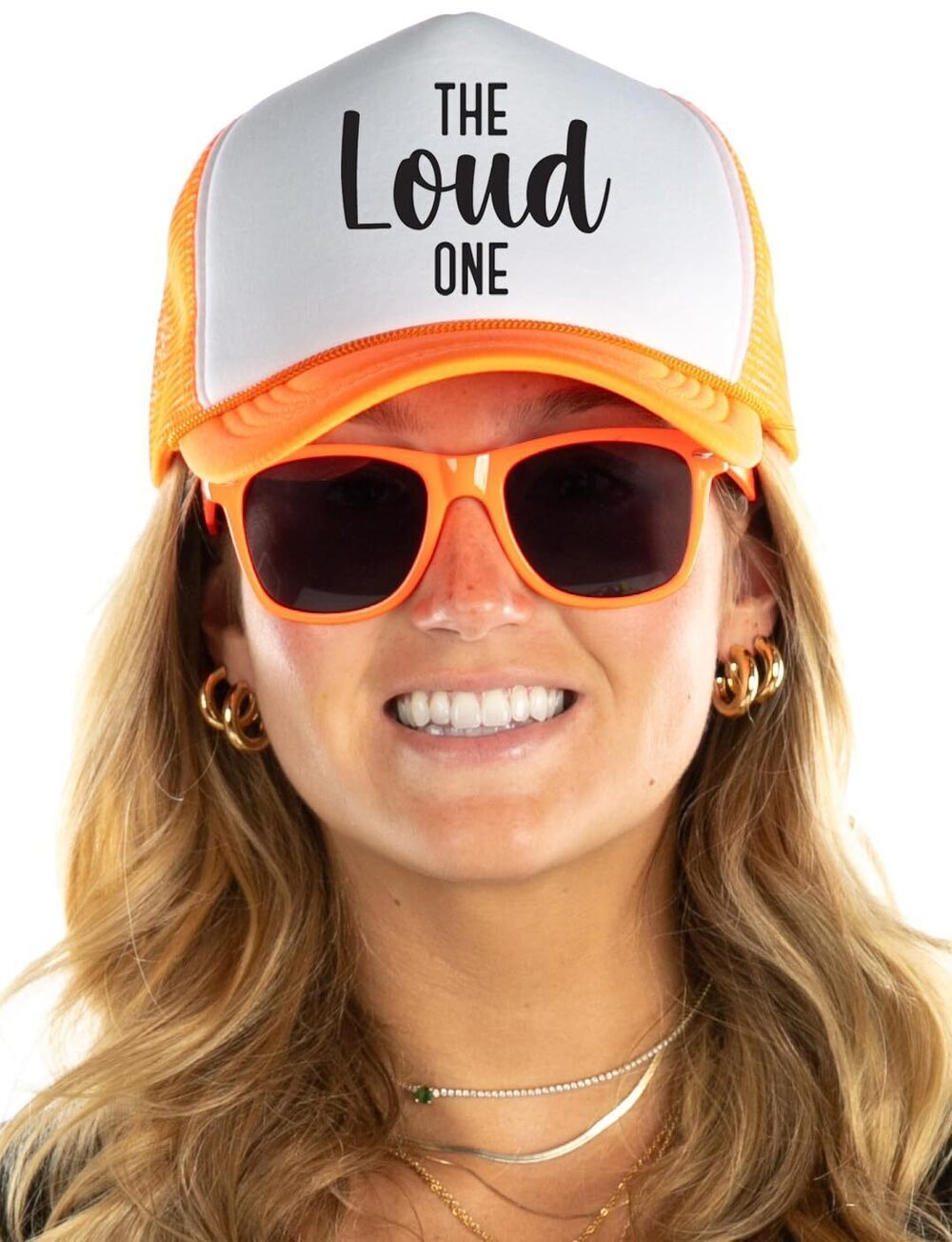 3425 Bachelorette Party Hats & Bride Sunglasses – Foam Trucker Hat Set